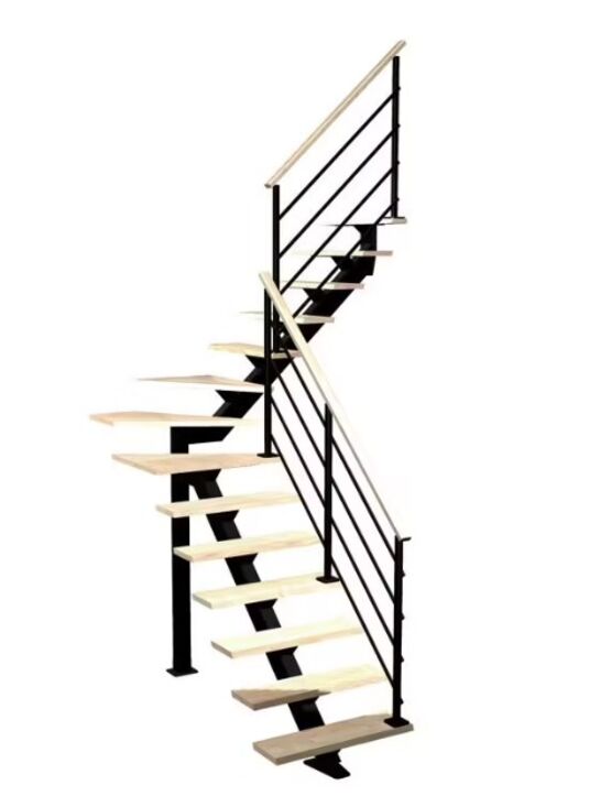 Escalier Elliot quart tournant intermédiaire rampe Eva | LAPEYRE SERVICES