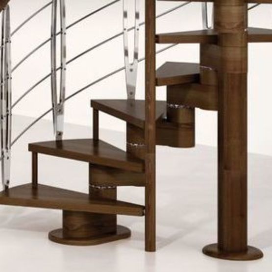 Escalier en colimaçon en bois personnalisable | Spiral Gamma