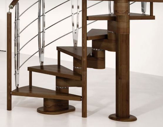  Escalier en colimaçon en bois personnalisable | Spiral Gamma - RINTAL - VALEF