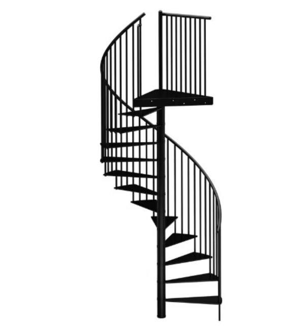 Escalier en colimaçon ETHAN avec rampe ELA | LAPEYRE SERVICES