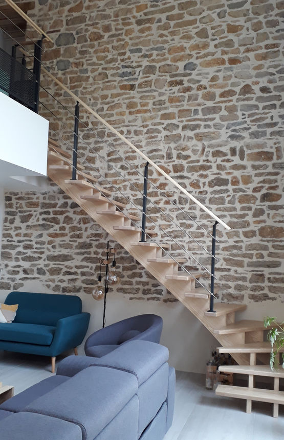  Escalier en frêne blanc | ARGENCE 3 - ESCALIER BOIS AVEYRONNAIS