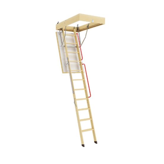  Escalier escamotable avec échelle en bois | LWL Extra FAKRO - Escalier en bois