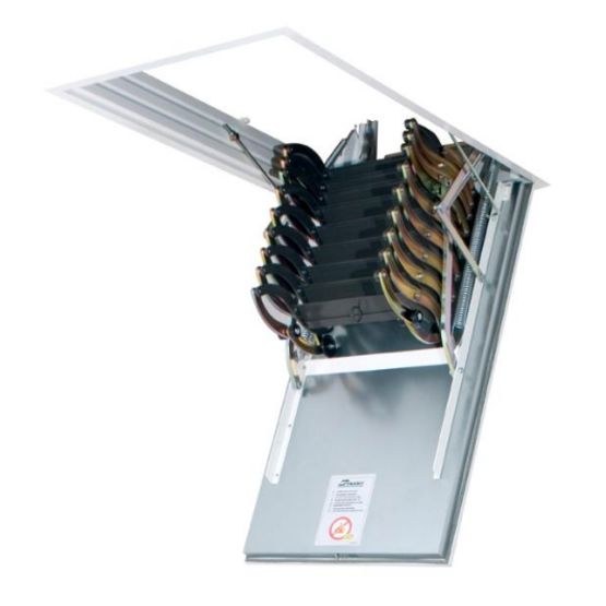 Escalier escamotable avec échelle en ciseaux, coupe-feu 60 min | LSF FAKRO - produit présenté par FAKRO