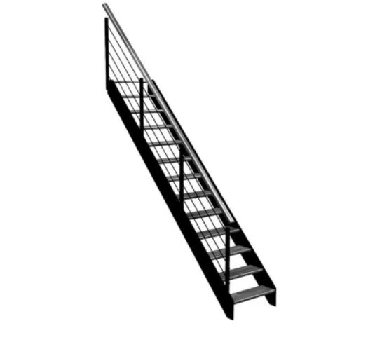 Escalier Estelle droit rampe Epure tubes inox | LAPEYRE SERVICES