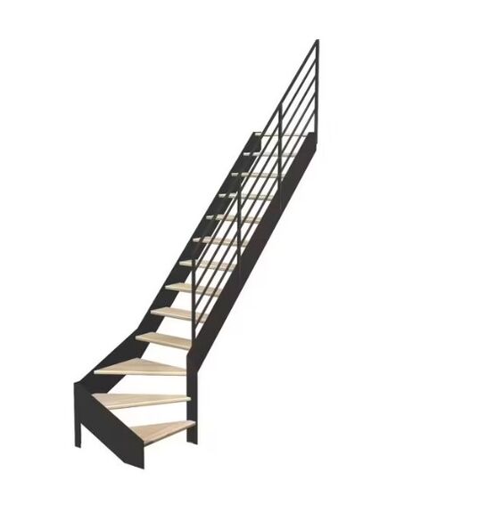 Escalier Estelle quart-tournant bas rampe Fera | LAPEYRE SERVICES