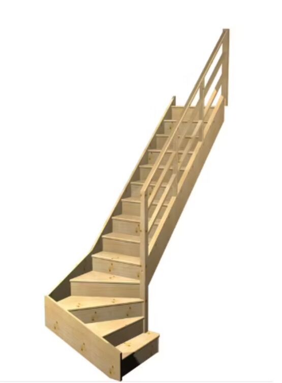 Escalier Faubourg quart tournant bas marche débordante rampe Eden | Rampe Eden