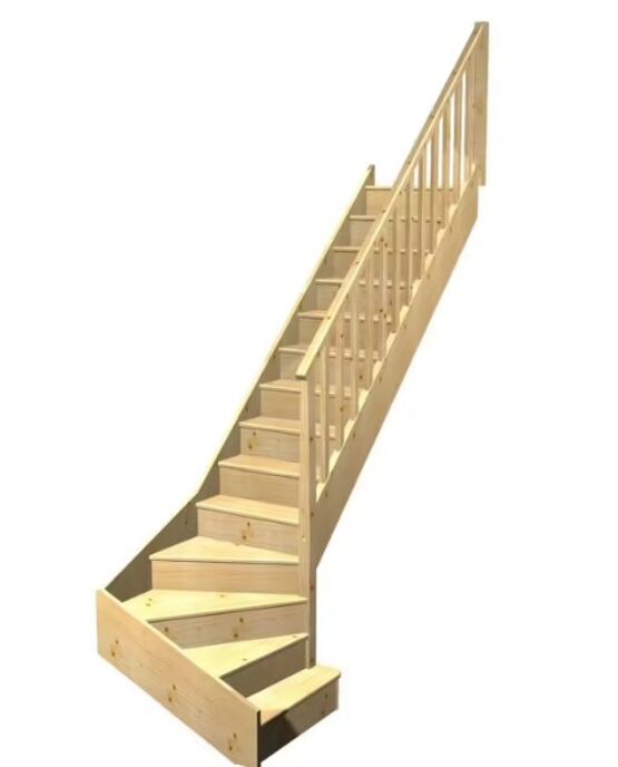 Escalier Faubourg quart tournant bas marche débordante rampe Idéal | LAPEYRE SERVICES