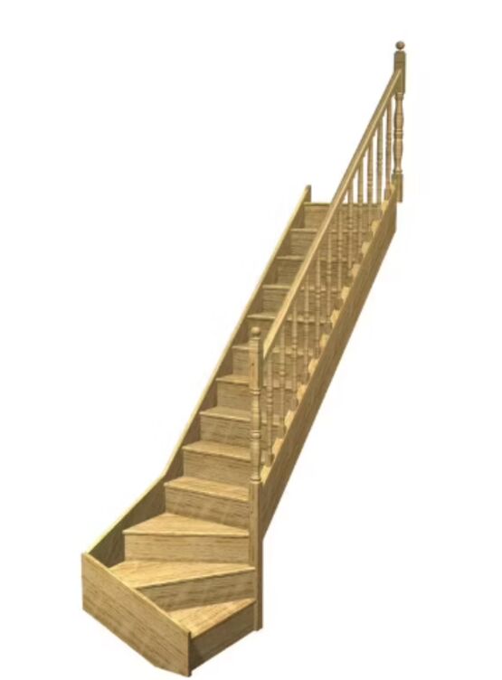 Escalier Faubourg quart tournant bas rampe Antique | LAPEYRE SERVICES