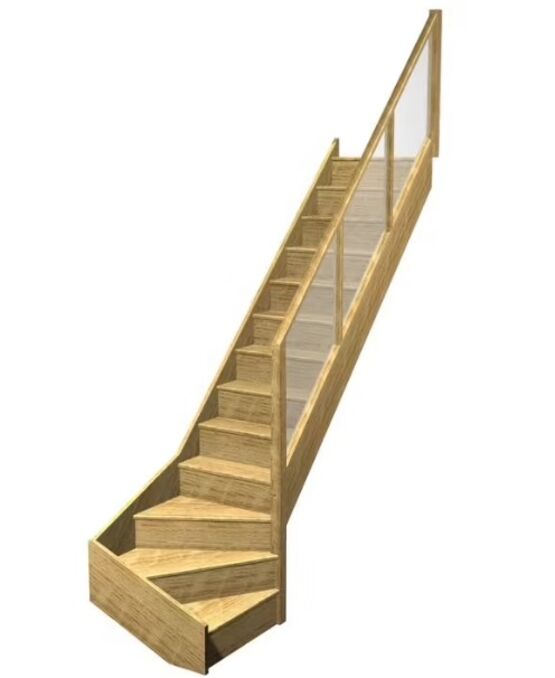 Escalier Faubourg quart tournant bas rampe Emerence | LAPEYRE SERVICES