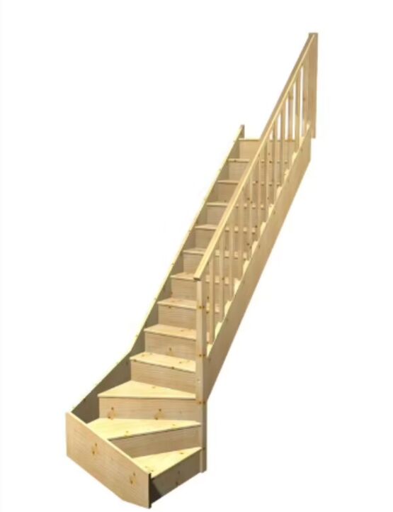 Escalier Faubourg quart tournant bas rampe Idéal | LAPEYRE SERVICES