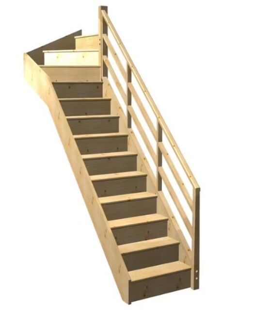 Escalier Faubourg quart tournant haut rampe Eden | LAPEYRE SERVICES