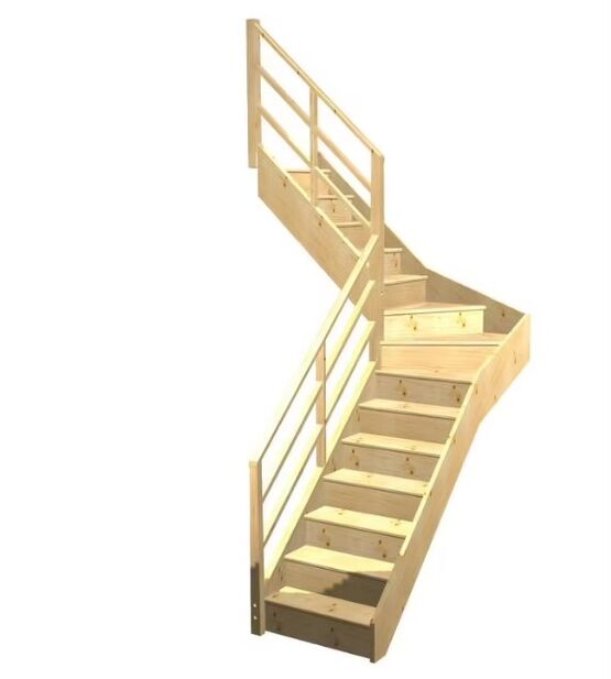Escalier Faubourg quart tournant intermédiaire rampe Eden | LAPEYRE SERVICES