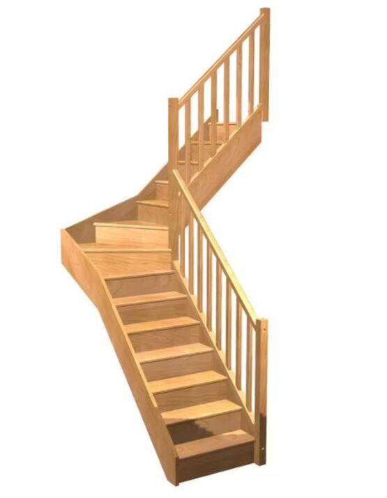 Escalier Faubourg quart tournant intermédiaire rampe Moulure | LAPEYRE SERVICES