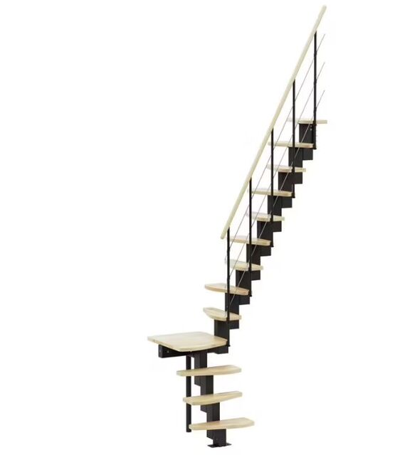 Escalier gain de place Bali 2 hêtre, quart tournant palier | LAPEYRE SERVICES