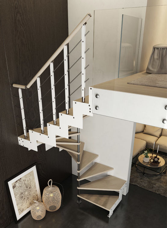  Escalier hélicoïdal avec plan carré | SPIRAL DAISY - Escalier en métal