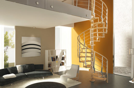  Escalier hélicoïdal en acier Inox et verre pour intérieurs | Brillia  - RINTAL - VALEF