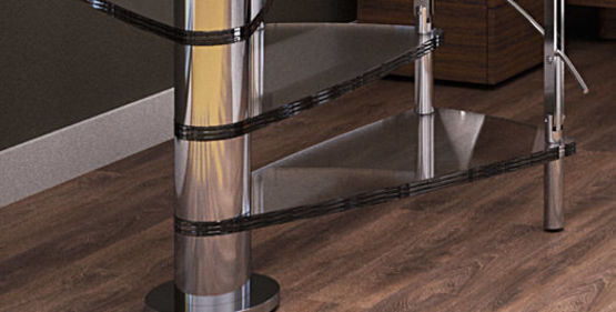 Escalier hélicoïdal en acier Inox et verre pour intérieurs | Brillia  - produit présenté par RINTAL - VALEF
