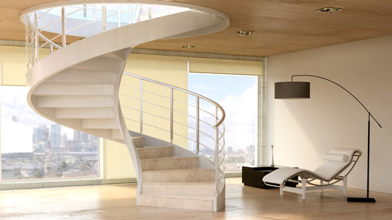  Escalier hélicoïdal en ciment avec différents modèles de rampes | Concrete - RINTAL - VALEF