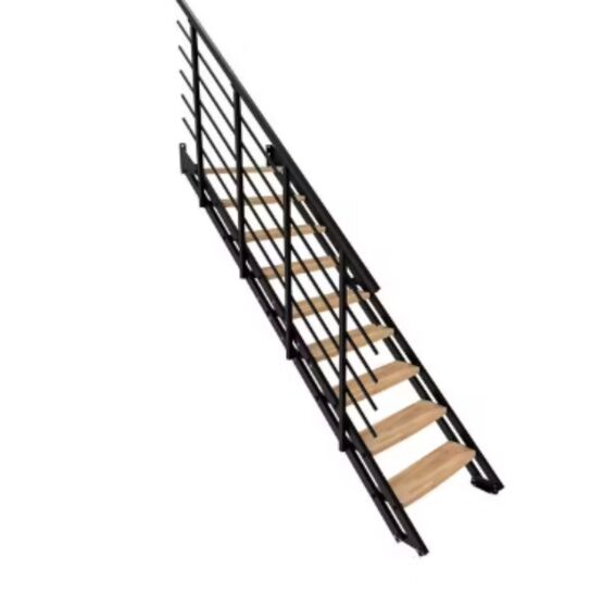 Escalier intérieur NEW YORK 2 droit de 12 à 14 marches Hêtre | LAPEYRE SERVICES