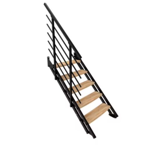 Escalier intérieur NEW YORK 2 droit de 4 à 6 marches Hêtre | LAPEYRE SERVICES