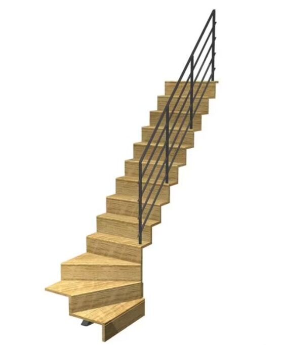 Escalier Jazz quart tournant bas rampe Fera | LAPEYRE SERVICES