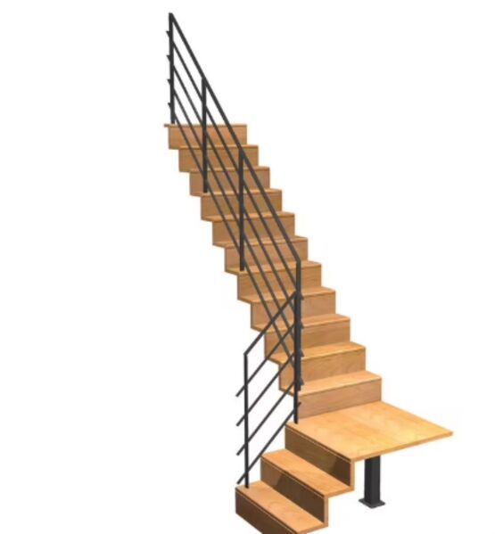 Escalier Jazz quart tournant palier rampe Fera | LAPEYRE SERVICES