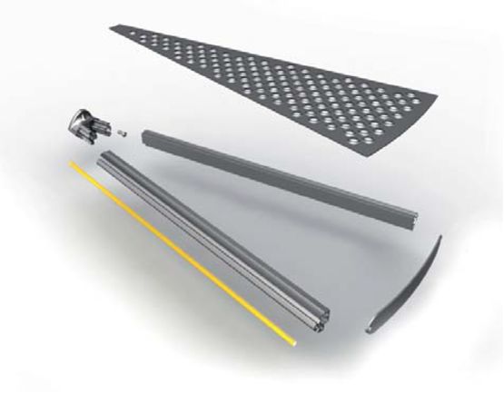  Escalier métallique hélicoïdal Tube Voilalu | RYTHMIC CORAIL - Escalier en métal