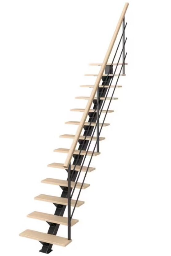 Escalier Studio bois-métal avec rampe | LAPEYRE SERVICES