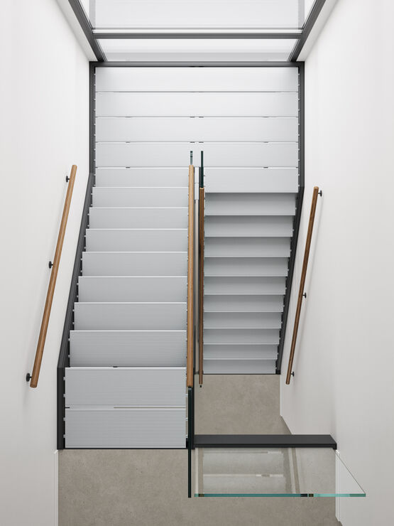  Escaliers demi-tour pour bâtiments professionnels |  NextGen Halfturn - EESTAIRS