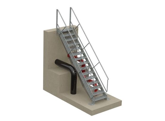  Escaliers techniques acier EN STOCK - ANOXA