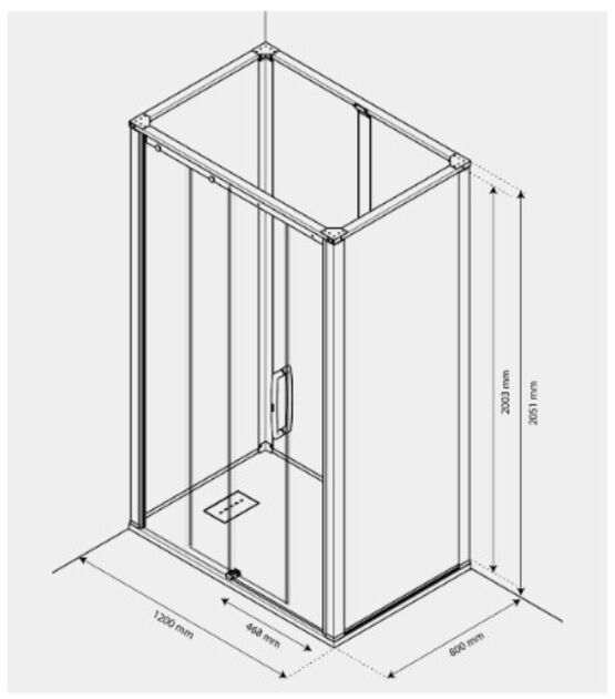Espace de douche avec porte coulissante | ONYX - AKW MEDICARE