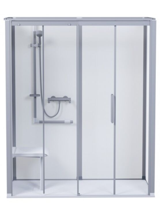 Espace de douche avec porte coulissante | ONYX - Cabine de douche intégrale