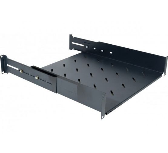  Etagère fixe universelle pour baie prof 420 / 570 mm noir | DEXLAN - EXERTIS CONNECT