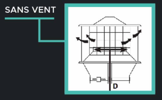 Extracteur statique pour la ventilation - conduit diamètre 110 à 139 mm | AST0 - produit présenté par EATHVENTUM