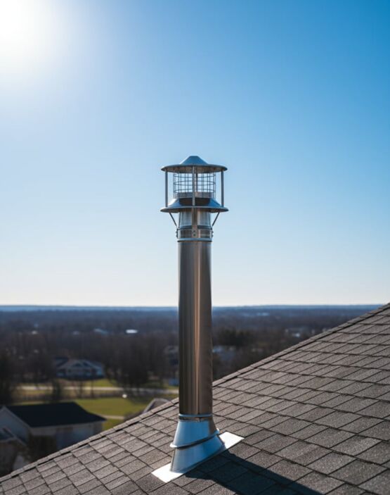  Extracteur statique pour la ventilation - Conduits de diamètre 80 à 200 mm  - EATHVENTUM