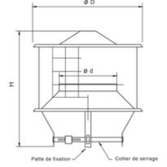  Extracteur statique pour la ventilation naturelle - conduit diamètre 160 à 199 mm | AST2 - EATHVENTUM