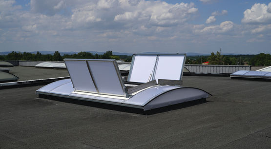 Exutoire de fumées pour voûte filante | ECOBAC DV 110 - Exutoires et accès toiture