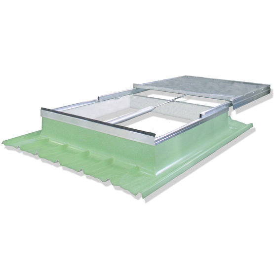  Exutoire DENFC à ouverture pneumatique pour toitures sèches | DP510 Toitures sèches - 2CA CONCEPT COMPOSITES AUVERGNE