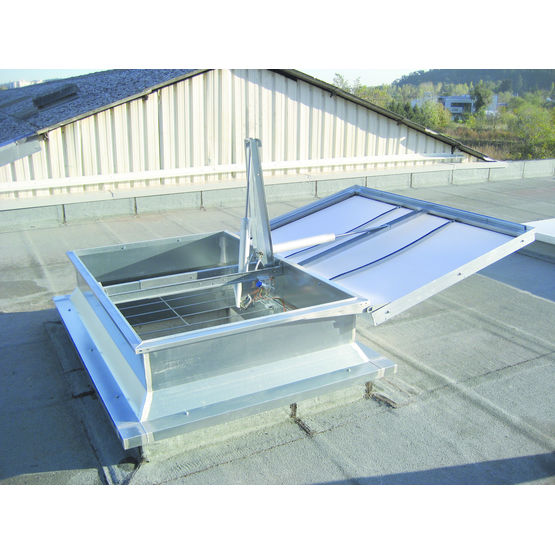 Exutoires de fumées simple vantail pour toitures étanchées | Ecofeu 160/ 160 HPA - Exutoires et accès toiture