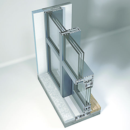 Façade vitrée à face vue réduite | Vista