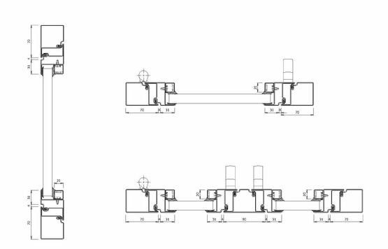  Fenêtre 1 vantail / 2 vantaux en acier | Gamme SteelTeq - Autres accessoires de quincaillerie