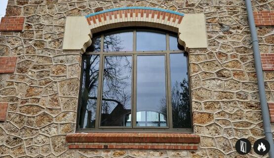  Fenêtre 1 vantail / 2 vantaux en acier pare-flamme E30 | Gamme SteelTeq - ERIBEL