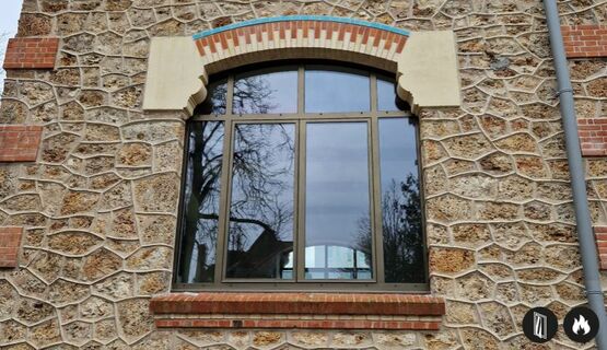  Fenêtre 1 vantail / 2 vantaux en acier pare-flamme E60 | Gamme SteelTeq  - ERIBEL