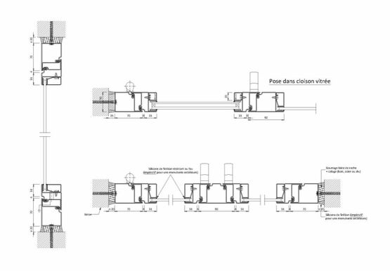 Fenêtre 1 vantail / 2 vantaux en acier pare-flamme E60 | Gamme SteelTeq  - produit présenté par ERIBEL