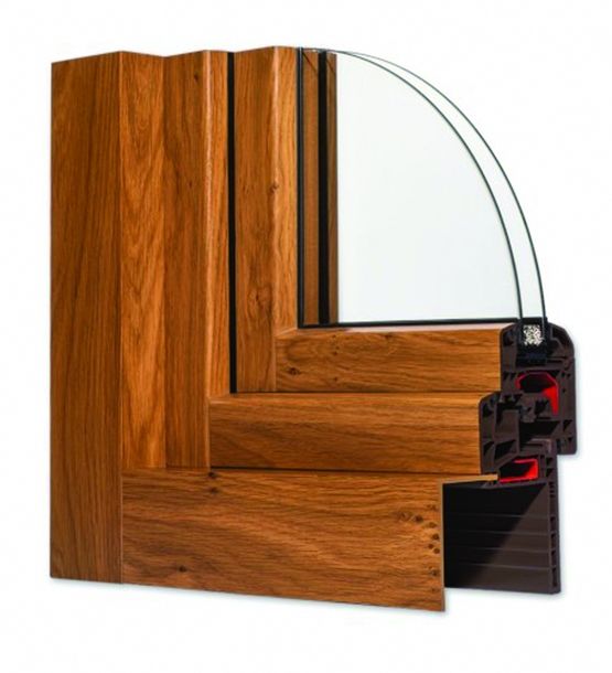 Fenêtre aspect bois imitant l'assemblage tenon-mortaise | PVC Homkia Bois - HOMKIA