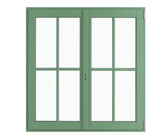 Fenêtre bois sur mesure | Fenêtre ARBOREAL bois exotique finition verte