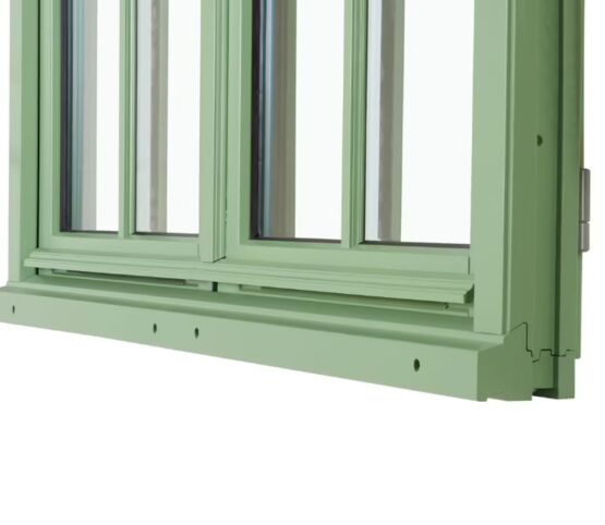 Fenêtre bois exotique sur mesure à finition verte | Fenêtre ARBOREAL  - produit présenté par LAPEYRE SERVICES