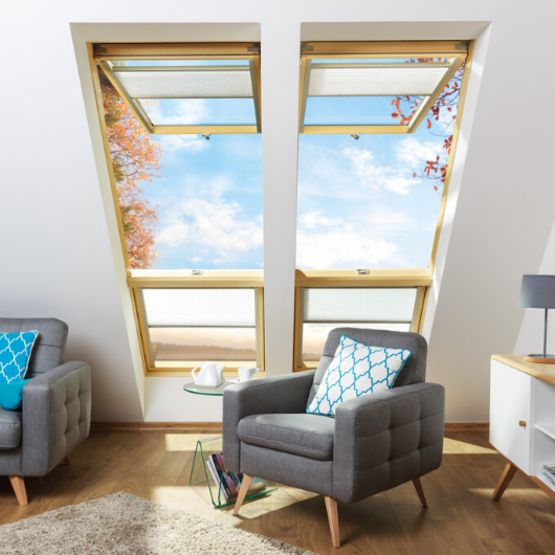 Fenêtre de toit projection-rotation | FPP-V preSelect MAX - produit présenté par FAKRO