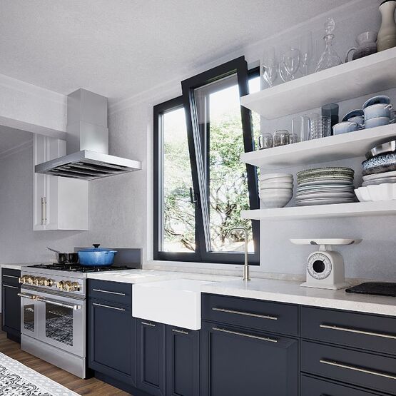  Fenêtre et porte-fenêtre 70 à ouvrant visible et frappe aluminium - SEPALUMIC