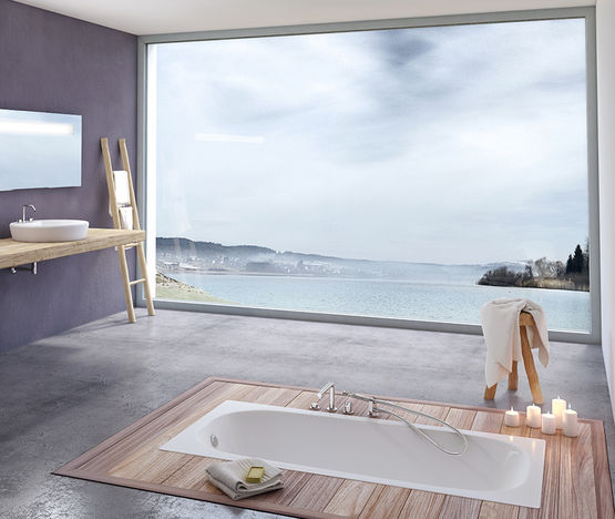  Fenêtre PVC grandes menuiseries hautes performances à large clair de vitrage | Vision XXL by VEKA - VEKA